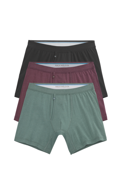 3-Pack SILVER Boxer Briefs