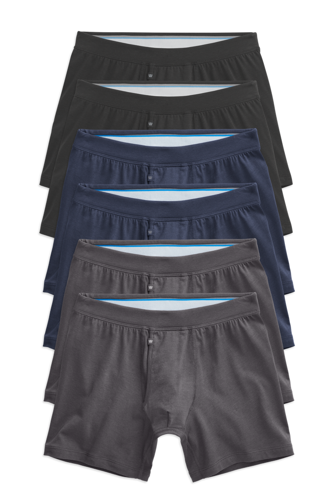 6-Pack SILVER Boxer Briefs