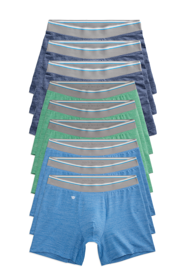 Front view of 9 pack Airknitx Boxer Brief in Morning Hike