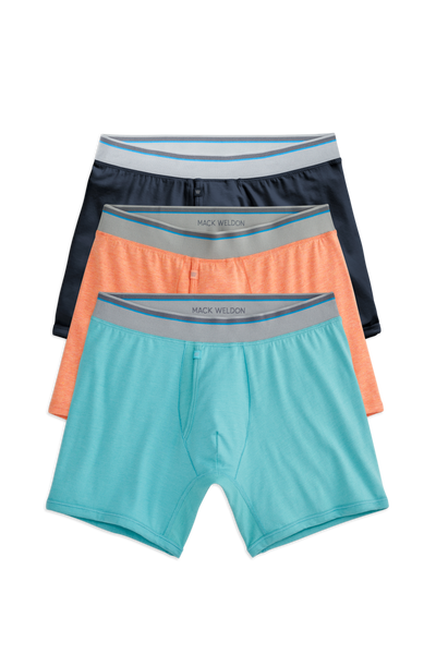 Front view of 3 pack 18-Hour Jersey Boxer Brief in Honeymooner