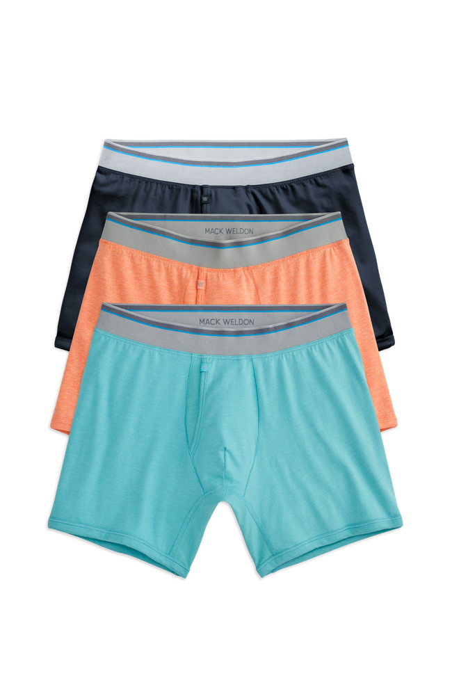 Front view of 3 pack 18-Hour Jersey Boxer Brief in Honeymooner