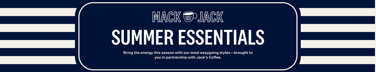 Mack Weldon X Jacks Coffee - Summer Essentials. Bring the energy this season with our most easygoing styles - brought to you in partnership with Jack's Coffee.