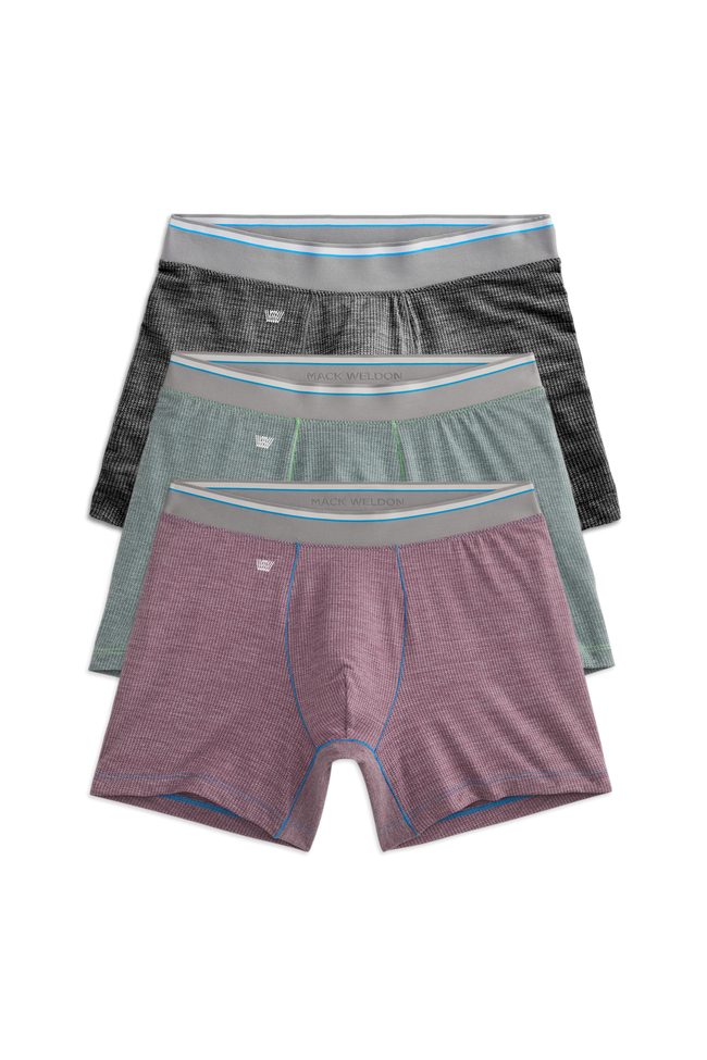 3-Pack AIRKNITˣ Boxer Briefs in Accent Heathers