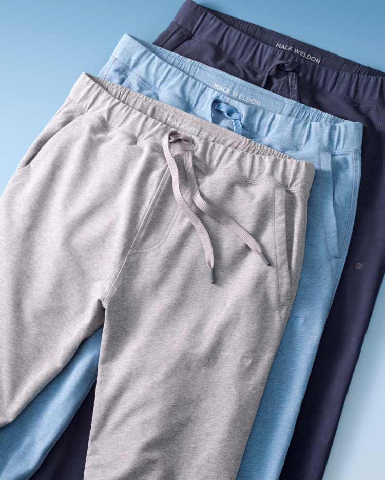 Laydowns of Mack Weldon Bottoms Collection