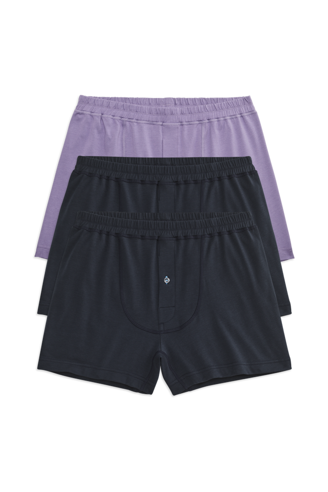 Front view of 18 Hour Jersey Knit Boxer in All Nighter