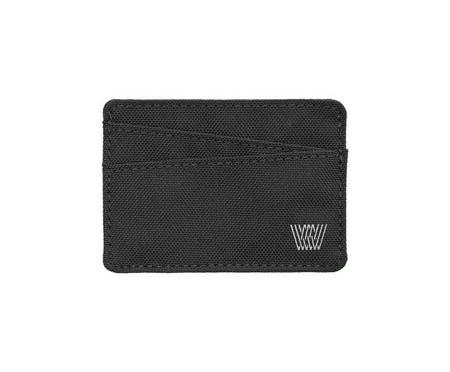 Carbon | Front view of Nova Card Case in Carbon