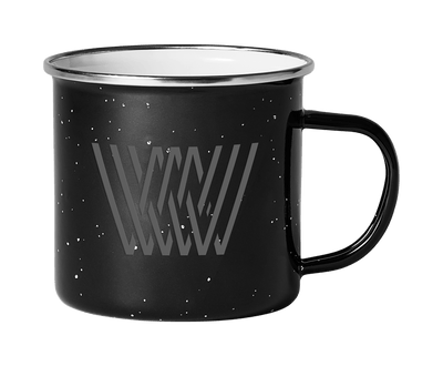 Front view of Camp Mug in Black Night