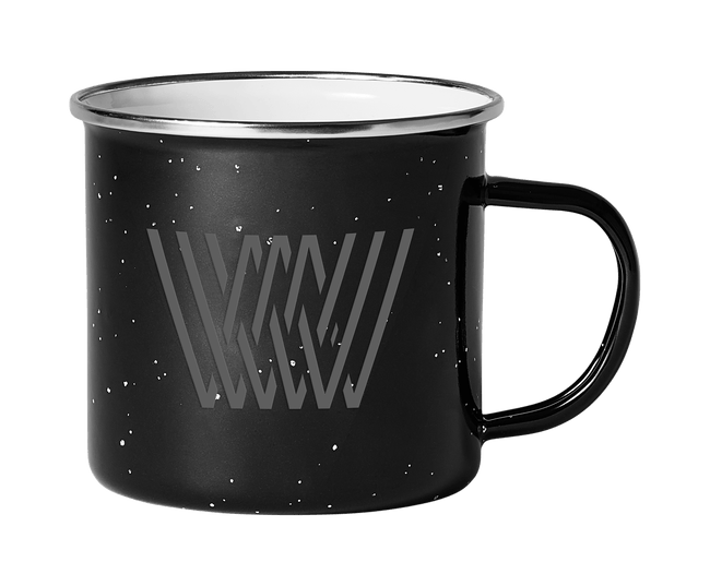 Front view of Camp Mug in Black Night