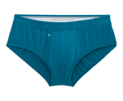 Cerulean | Front view of Silver Brief in Cerulean