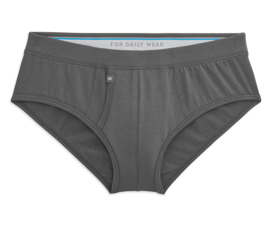 Stealth Grey | Front view of Silver Brief in Stealth Grey