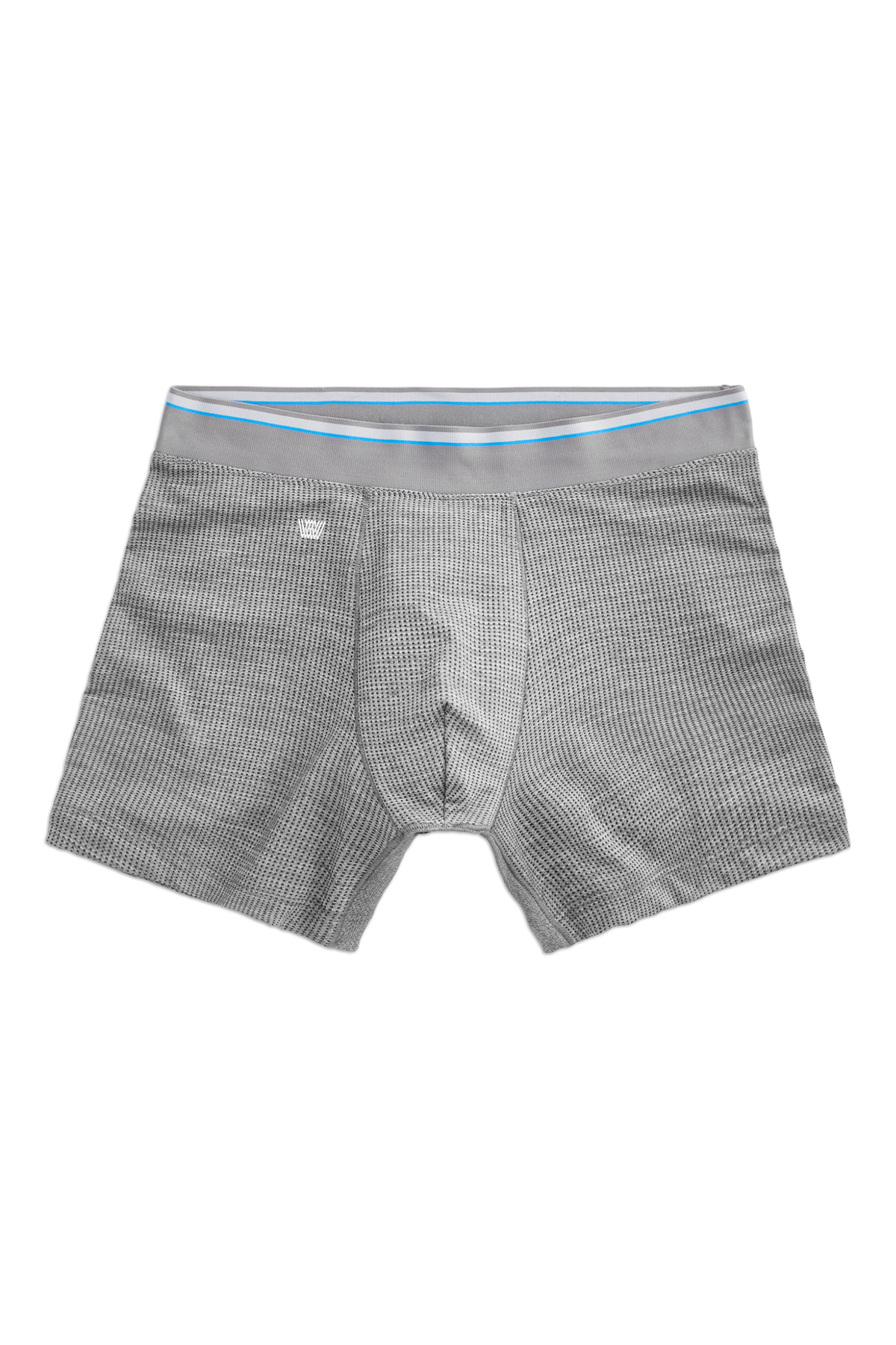 Grey Heather | Front view of AirknitX Boxer Briefs in Grey Heather
