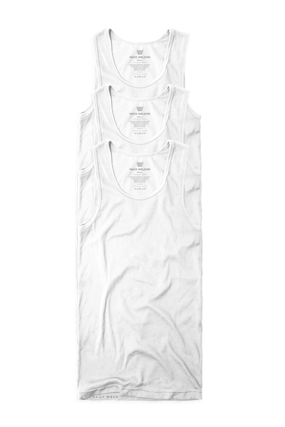 3-Pack 18-Hour Rib Tank Bright White
