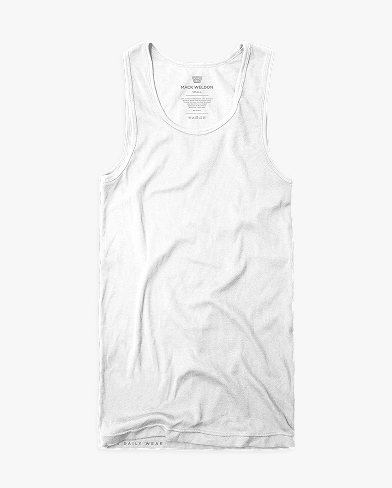 Front view of 18 hour rib tank in bright white