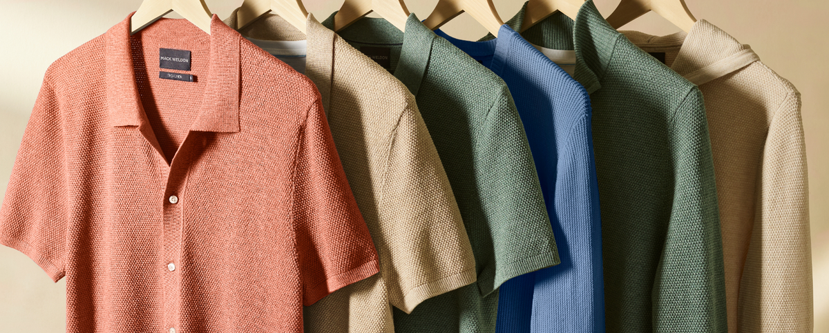 Tech Linen assortment on hangers