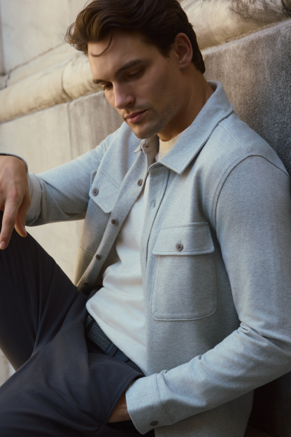 Man wearing ACE Overshirt