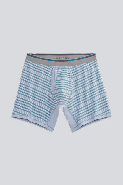 18-Hour Jersey Boxer Brief in First Frost - Striped Symphony